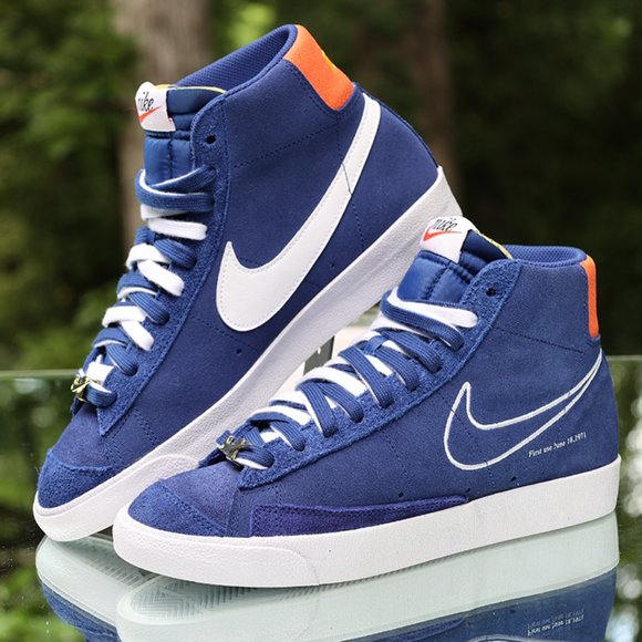 Nike Blazer Mid 77 First Use Deep Royal Blue Mens Size 10 - Picture 4 of 13